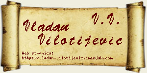 Vladan Vilotijević vizit kartica